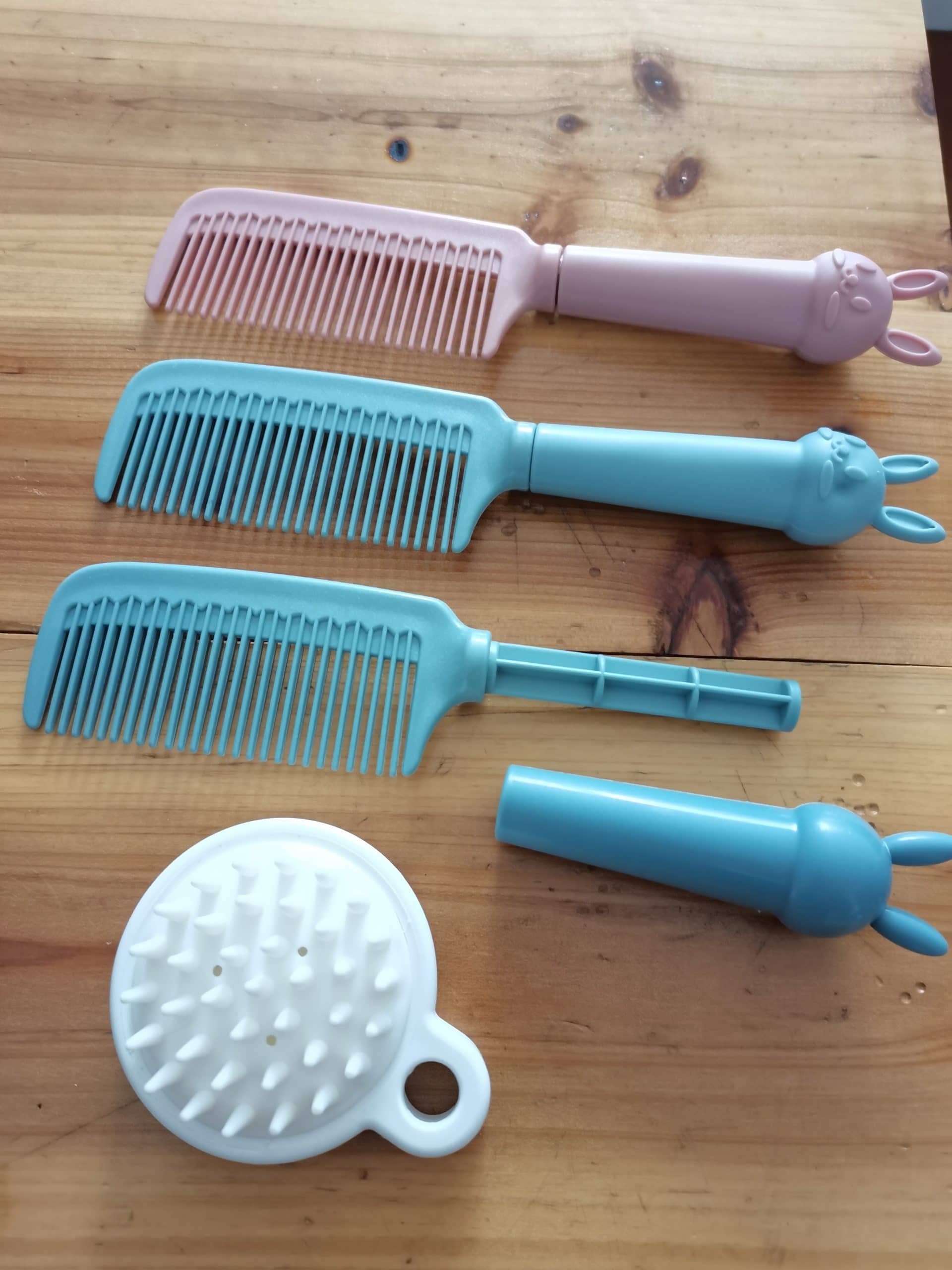 Plastic combs and brush